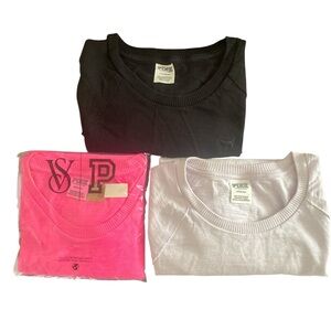 Victoria's Secret bundle,Black, Pink, and lilac tops
